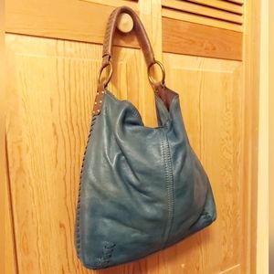 Lucky brand Navy hobo bag